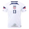 Officiële Voetbalshirt USA MORGAN 13 Thuis WK 2022 - Heren